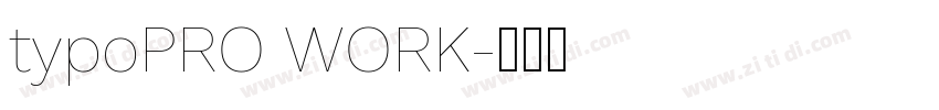 typoPRO WORK字体转换